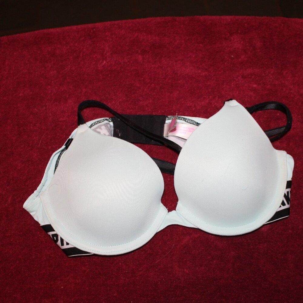PinK Underwire Bra - Mint Green and Black